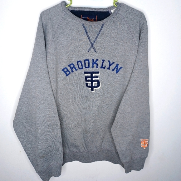 Triple Five Soul Other - Vtg 90s Triple Five Soul "Brooklyn" big logo crew sweatshirt